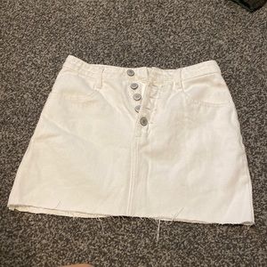 Mini white skirt